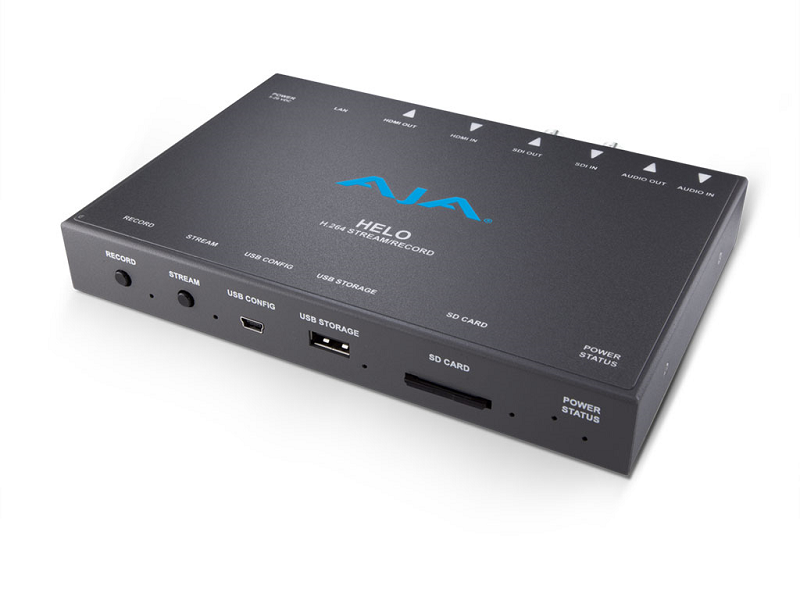 AJA LAN Transceiver/ Recorder 1080p HDMI/ SDI/ Audio HELO